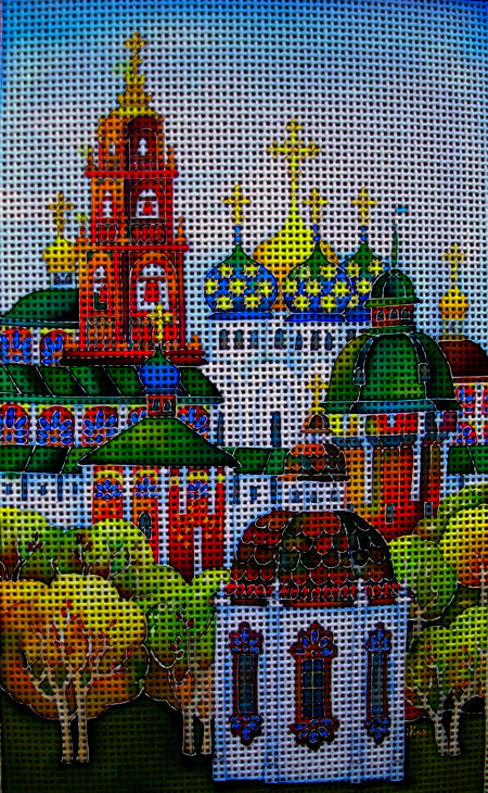 Needlepoint canvas 'Antiquity.Sergiev Posad' by Hromuh Nataliya