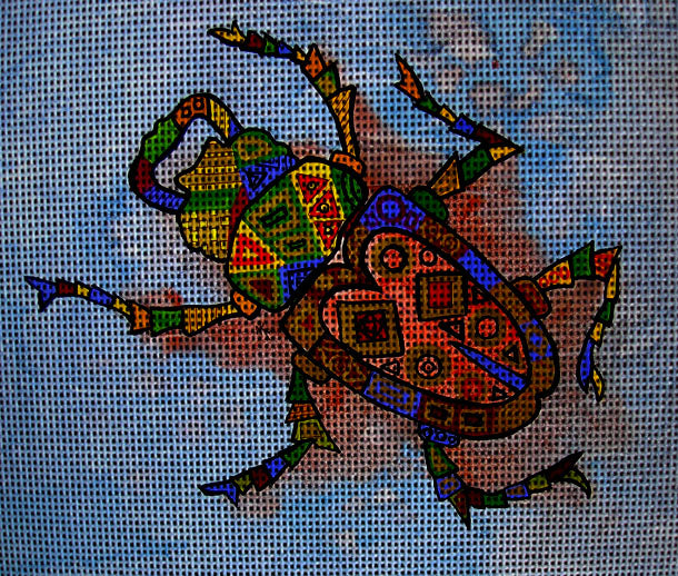 Needlepoint canvas 'Bug' by Hromuh Nataliya