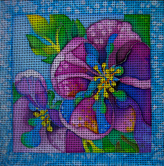 Needlepoint canvas 'Floral fantasy' by Hromuh Nataliya