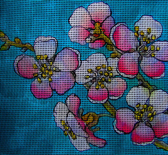 Needlepoint canvas 'Spring flowers' by Hromuh Nataliya