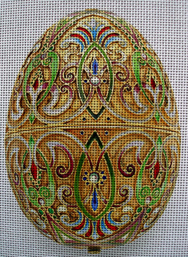 Needlepoint canvas 'Easter egg with Royal design' by Stitch Art