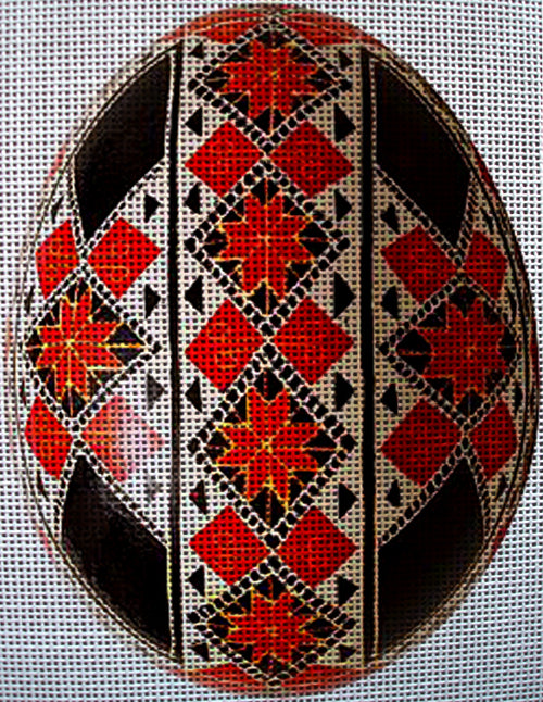 Needlepoint canvas 'Easter egg with Royal design 2' by Stitch Art