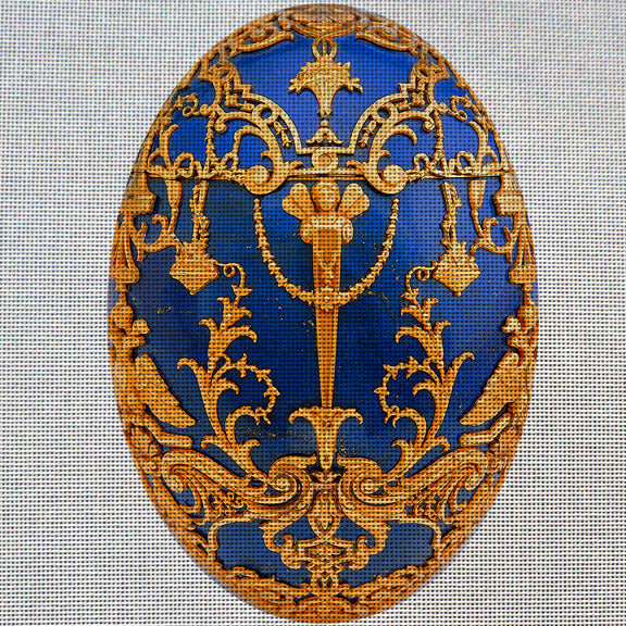 Needlepoint canvas 'Royalty Gold style egg' by Stitch Art