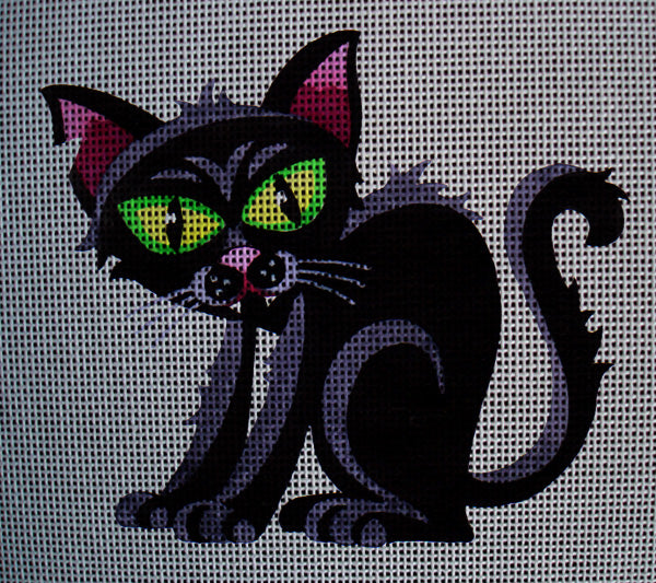 Needlepoint canvas 'Halloween Black Cat' by Stitch Art