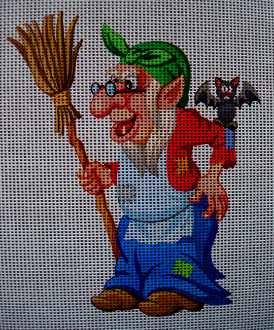 Needlepoint canvas 'Halloween Witch' by Stitch Art