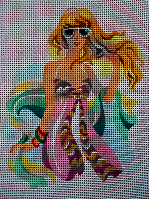 Needlepoint canvas 'Summer Beautiful Lady' by Stitch Art