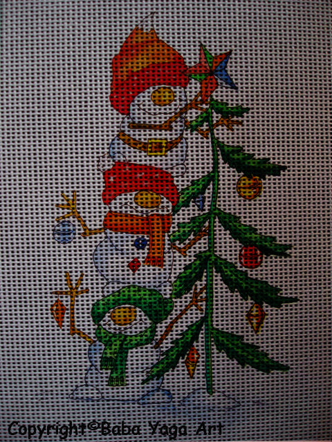 Needlepoint canvas 'Snowman' by Stitch Art