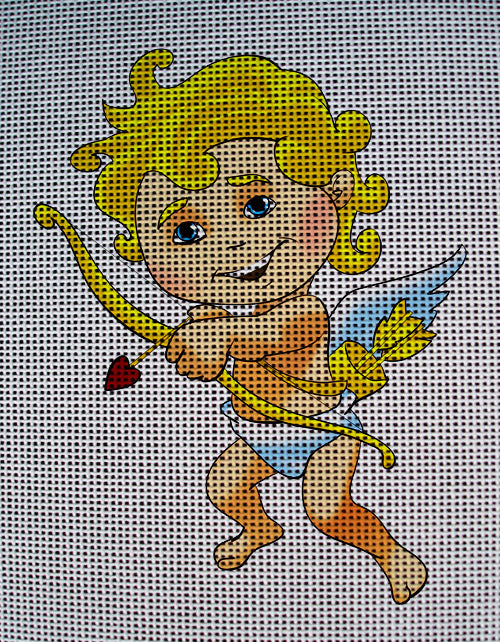 Needlepoint canvas 'Valentine Cupid' by Stitch Art